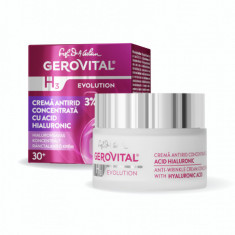 Crema antirid cu acid hialuronic concentrat H3 Evolution +30, 50ml, Gerovital