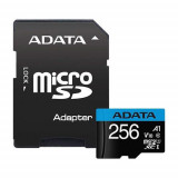 Card de memorie Adata Premier, MicroSD, UHS-I, Clasa 10, 256 GB + Adaptor