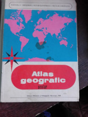 ATLAS GEOGRAFIC SCOLAR - EUSTATIU C. GREGORIAN foto