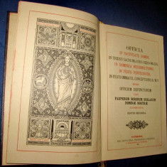 1330-OFFICIA IN NATIVITATE DOMINI 1910. Carte veche catolica.