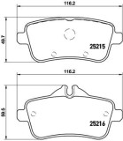 BREMBO P 50 099 PRIME LINE set placute frana,frana disc
