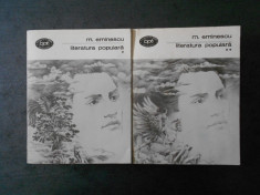 MIHAI EMINESCU - LITERATURA POPULARA 2 volume foto