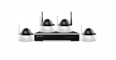 Kit de supraveghere wifi hikvision kitul contine: 4x camere wifi ip dome ds-2cd2141g1- idw1 1x foto