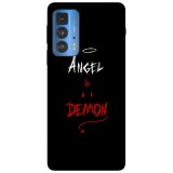 Husa compatibila cu Motorola G50 model Angel&amp;amp;Demon, Silicon, TPU, Viceversa, Transparent, Carcasa