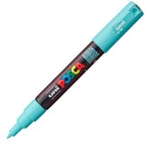 Marker UNI PC-1M Posca 0.7 mm,varf rotund,verde aqua