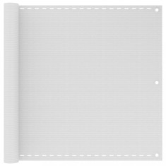 vidaXL Paravan de balcon, alb, 90x300 cm, HDPE foto