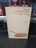 Dicționar al literaturii engleze, Cartianu și Preda, București 1970, 037