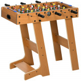 Fotbal- Biliard pliabil compact si pliabil din lemn, cu 18 jucatori, 69x37x70cm HOMCOM | Aosom Romania