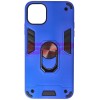 Husa iPhone 11 Pro Max Armor Ring Electric Blue, TPU+PC, Protectie Soc, Suport Auto Magnetic