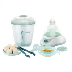 Sterilizator Biberoane Perfect Medical 5 in 1 cu Functii de Gatire la Aburi, Decongelare si Storcator de Fructe Manual foto