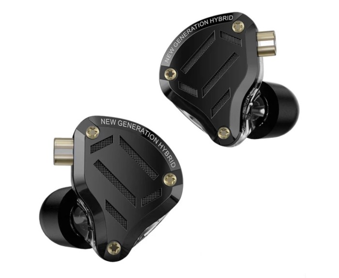 Casti KZ ZS10 Pro 2 Generation, Comutator de reglare pe 4 nivele, Hibride 10 drivere, Dopuri spuma, HIFI, Stereo Bass, Monitor, Microfon HD, Negru