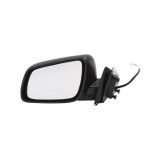 Oglinda exterioara Mitsubishi Lancer (Cy0), 03.2007-2016, partea stanga, culoare sticla crom , sticla convexa, cu carcasa neagra grunduita, ajustare