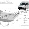 Scut metalic motor VW LT 2 II 28-35 / 28-46 fabricat in perioada 1996 - 2006 APS-14,095