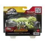 Cumpara ieftin Dinozaur Transformabil Tyrannosaurus Rex si Ankylosaurus Verde, Jurassic World Fierce Changers Double Danger