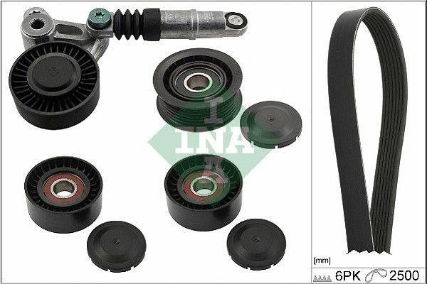INA 529 0472 10 Set curea transmisie cu caneluri