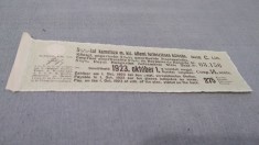 CUPOANE /BON DE TREZORERIE CU REDUCERE 1923 UNGARIA