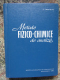 Metode Fizico-Chimice De Analiza - I. Lealikov - Tiraj: 1620 Exemplare