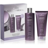 Medavita Keratin Miracle Keratin Miracle Sleek Hair Kit set cadou pentru netezirea parului