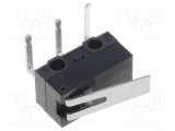 Micro&icirc;ntrerupător SNAP ACTION OMRON 3A/125VAC 0,1A/30VDC cu manetă