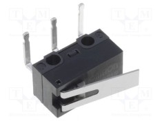 Micro&icirc;ntrerupător SNAP ACTION OMRON 3A/125VAC 0,1A/30VDC cu manetă