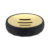 Săpuniera Plastic Rotund &ndash; Negru