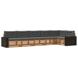 vidaXL Set de canapele de exterior 6 pcs Natural și Antracit 3383425