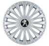 Set 4 Capace Roti, potrivite jantelor de R14, pentru Peugeot, model dino cromat, Autohelix MSA