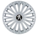 Set 4 Capace Roti, potrivite jantelor de R14, pentru Peugeot, model dino cromat, Autohelix MSA