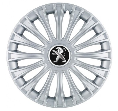 Set 4 Capace Roti, potrivite jantelor de R14, pentru Peugeot, model dino cromat foto