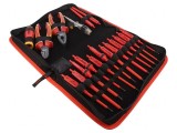 Set Clești și Șurubelnițe Izolate 1kV cu Geantă - 19 Bucăți
