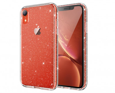 Husa cu sclipici JETech pentru iPhone XR de 6,1 inchi, transparenta - RESIGILAT foto