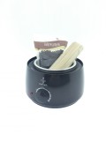 Kit epilare cu ceara granule, BeeNails, cu incalzitor ceara negru, 1 x 100 g, 1 x incalzitor ceara, 1 x set 10 spatule