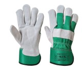 Manusi din piele, gri/verde, XL, Portwest