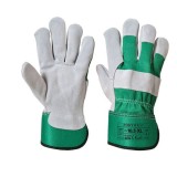 Manusi din piele, gri/verde, XL, Portwest