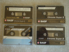 Lot 4 Casete Audio BASF CrO2 - Inregistrate o singura data - 42 foto