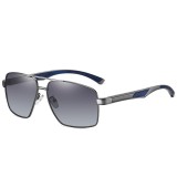 Ochelari cu protectie uv pentru barbati lm001, gun color / gradient