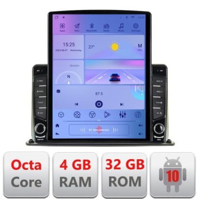 Navigatie universala 2 din 9 inch ecran tip TESLA 9.7&amp;quot; cu Android Radio Bluetooth Internet GPS WIFI 4+32GB DSP 4G O CarStore Technology foto