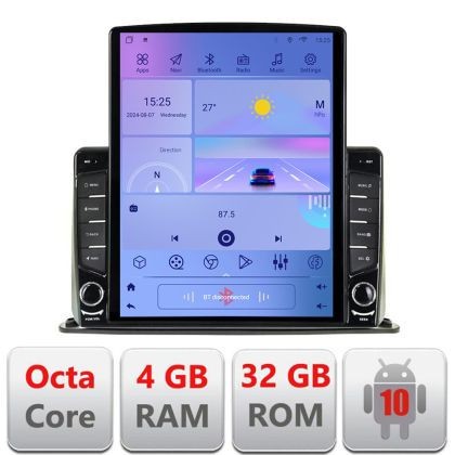 Navigatie universala 2 din 9 inch ecran tip TESLA 9.7&quot; cu Android Radio Bluetooth Internet GPS WIFI 4+32GB DSP 4G O CarStore Technology
