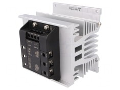 Releu semiconductor 75A 3-fazat 48-480VAC pe panou