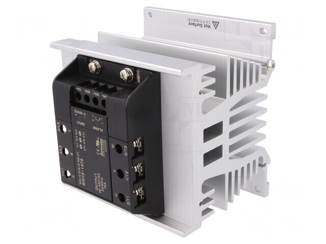Releu semiconductor 75A 3-fazat 48-480VAC pe panou