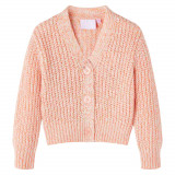 Cardigan copii tricotat roz combinat 128, vidaXL