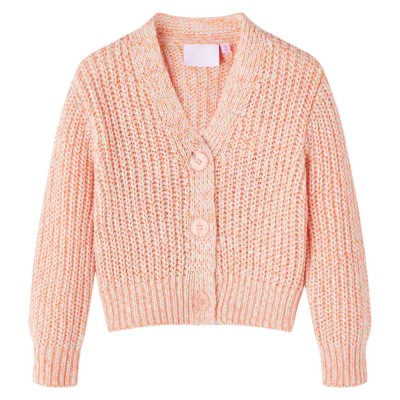 Cardigan copii tricotat roz combinat 128 foto