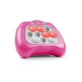 Jucarie POP IT Interactiva Pentru Copii, antistres, cu sunete si lumini Model Poppy Pop, Plastic, Rosu