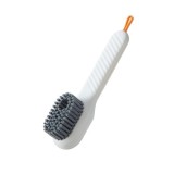 Cumpara ieftin Perie alba pentru curatarea incaltamintei 17,3 x 6 x 4,5 cm, rezervor detergent