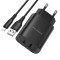 Incarcator Retea Alimentator 2 x USB 2.1A pentru iPhone cu Cablu tip Lightning 1m - Borofone