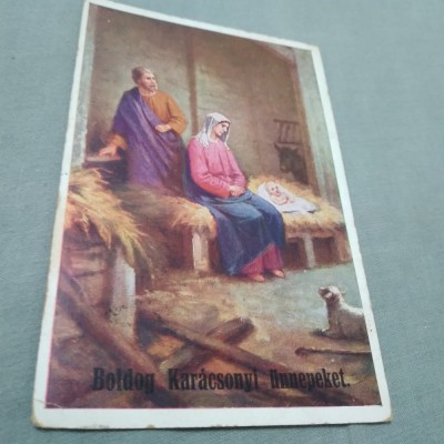 CARTE POSTALA FELICITARE 1927 LA HUNEDOARA foto
