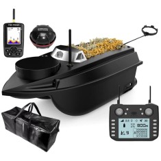 Barca Plantat, Nadit si Momit iUni V030, GPS, Sonar Fish Finder, Geanta Transport, 20000mAh, 800m, 15km/h, Telecomanda 2.4GHz