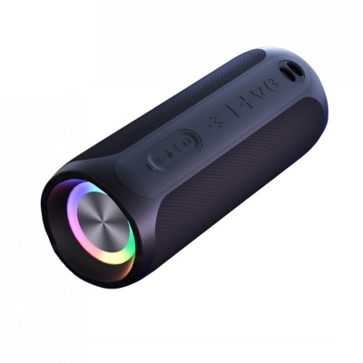 Boxa portabila Bluetooth by DolphinMC&amp;reg;, Extra Bass, Fast-Pair, Autonomie 10 ore, Cititor Card SD, USB Type-C, Negru foto