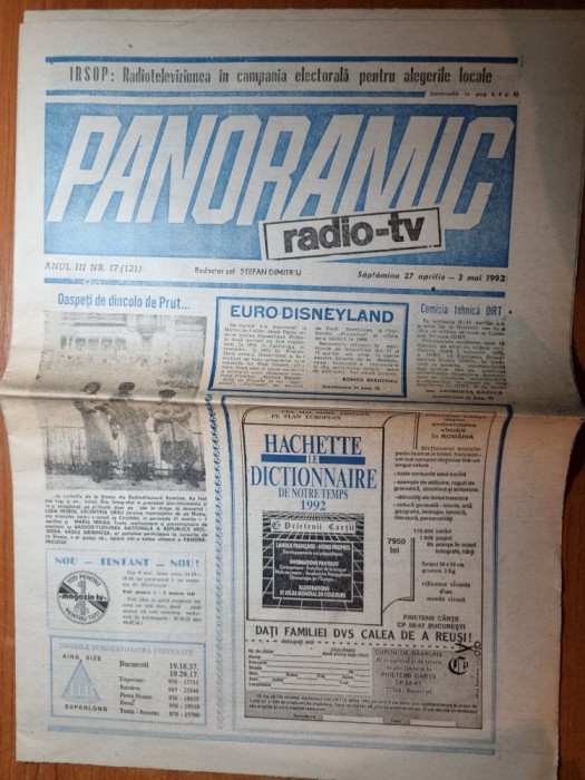 panoramic radio-tv 27 aprilie - 3 mai 1992
