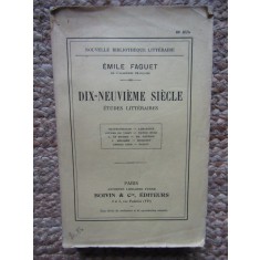 Dix-neuvieme siecle-Emile Faguet